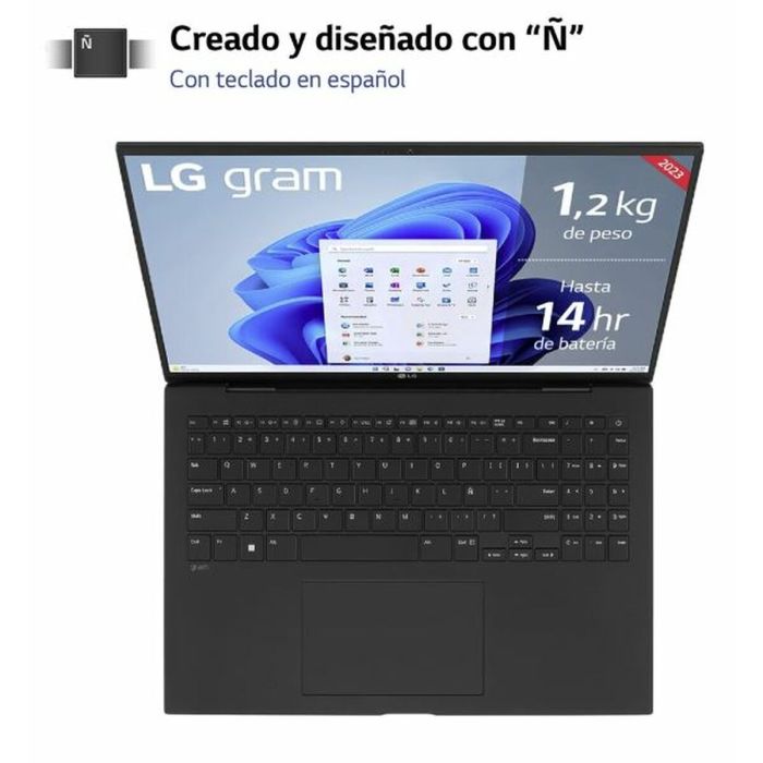 Laptop LG Gram 16Z90R-E AD78B 16" Intel Core i7-1360P 32 GB RAM 1 TB SSD NVIDIA GeForce RTX 3050 Qwerty Español