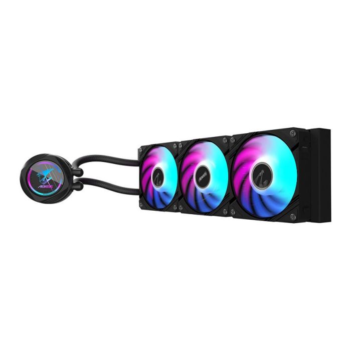 GIGABYTE Refrigeración Líquida AIO AORUS WATERFORCE II 360 CPU - 3 Ventiladores ARGB 120mm, Compatibilidad Intel LGA 1700 y AMD AM5 2