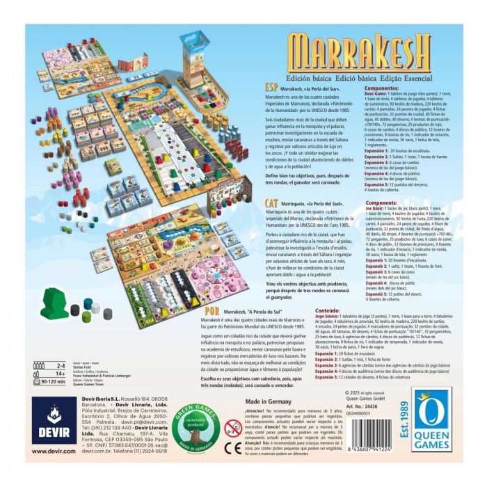 Devir Marrakesh Juego de Mesa para 2-4 Jugadores Idioma Castellano Portugués Catalán 2
