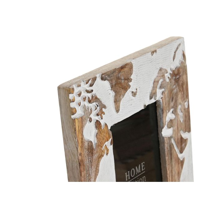 Marco Foto 10X15 Colonial DKD Home Decor Marron Blanco 2 x 25 x 20 cm 1