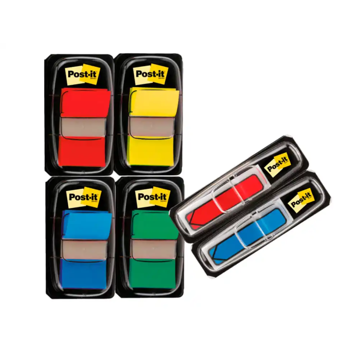 Post-it Banderitas Separadoras Dispensador 680 50 Hojas Colores Surtidos + Dispensadores 684 Flecha 2 1