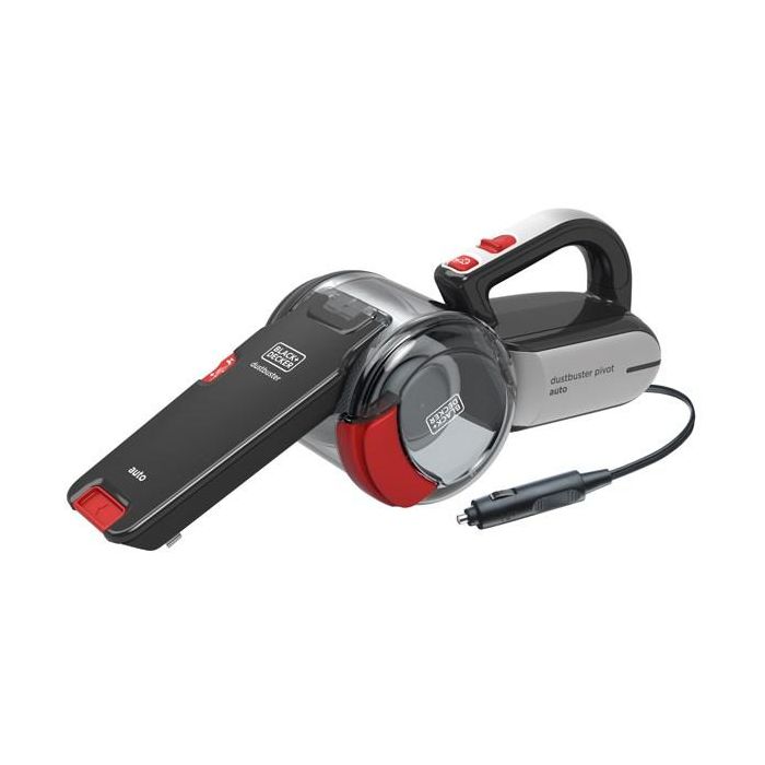 Black+Decker PV-1200-AV Recogetodo Ciclónico para Automóvil, Aspirador de Mano 12V con Cabezal Pivotante y 5m de Cable Black+Decker PV-1200-AV Recogetodo Ciclónico para Automóvil, Aspirador de Mano 12V con Cabezal Pivotante y 5m de Cable