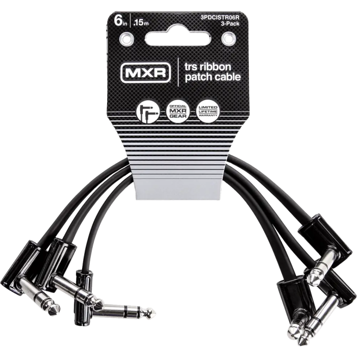 MXR Cable Ribbon Patch TRS 15 cm - Pack de 3 1