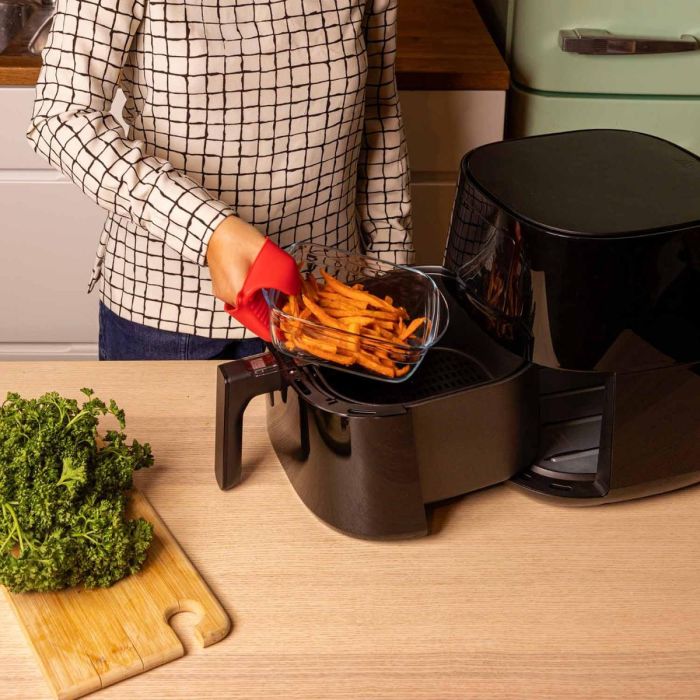 Fuente Cuadrada Vidrio Airfryer Ô Cuisine 25x22x7 cm - 2,2 L 1 Fuente Cuadrada Vidrio Airfryer Ô Cuisine 25x22x7 cm - 2,2 L 1