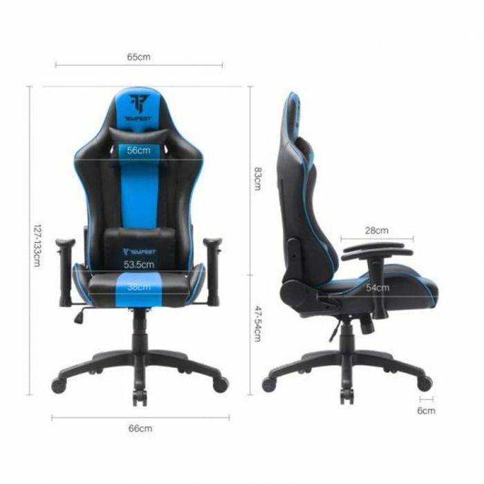 Silla Gaming Tempest Vanquish Azul 1