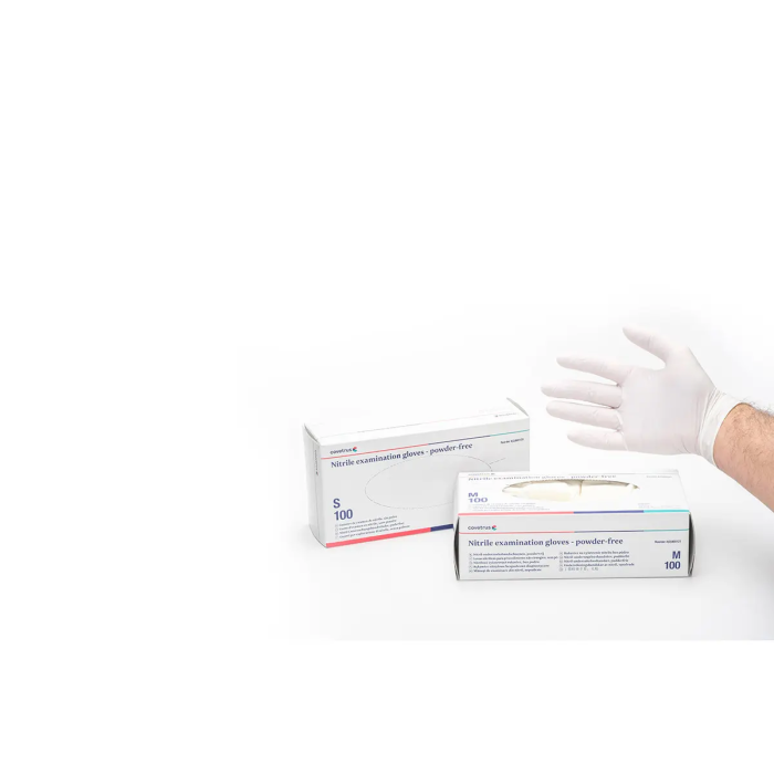 Luvas Nitrilo Sem Pó Branco XL 100Ud Covetrus Luvas Nitrilo Sem Pó Branco XL 100Ud Covetrus