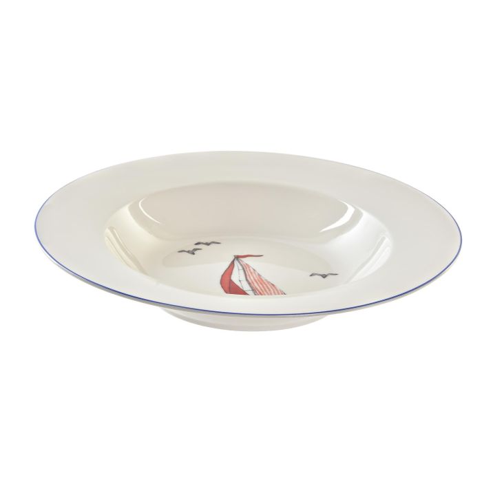 DKD Home Decor Plato Mediterráneo Veleros de Porcelana, Apto Microondas y Lavavajillas, Colores Surtidos Azul, Rojo, Blanco, Ø21.5x3.5 cm (12 Unidades) 1 DKD Home Decor Plato Mediterráneo Veleros de Porcelana, Apto Microondas y Lavavajillas, Colores Surtidos Azul, Rojo, Blanco, Ø21.5x3.5 cm (12 Unidades) 1