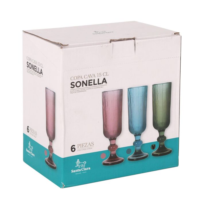 Santa Clara Copa Champagne Sonella 150 cc Verde (36 Unidades) 5