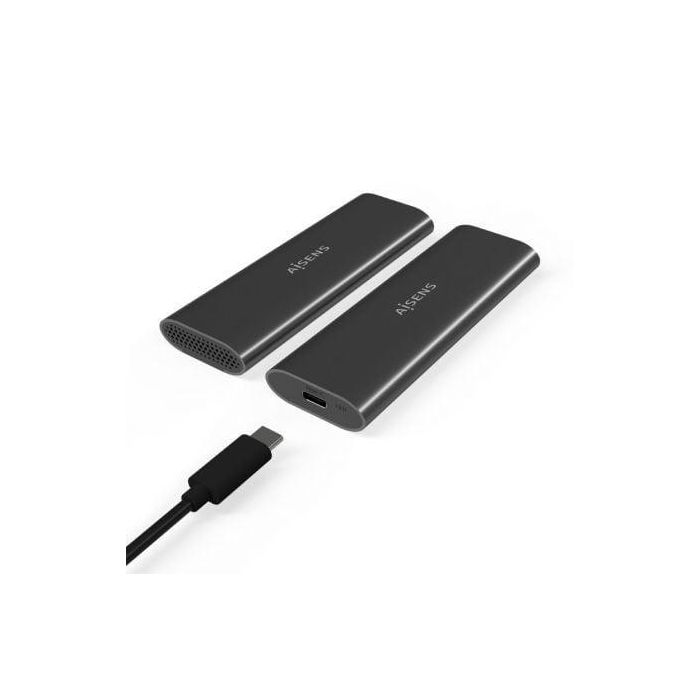 Caja Externa para Disco SSD M.2 SATA/NVMe Aisens ASM2-015GR/ USB 3.1/ Sin tornillos 1 Caja Externa para Disco SSD M.2 SATA/NVMe Aisens ASM2-015GR/ USB 3.1/ Sin tornillos 1