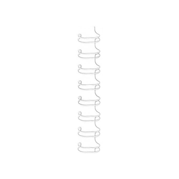 Canutillo Metal Wire-O Fellowes (34 Anillas Paso 3:1) 12 Mm Blanco Caja De 100