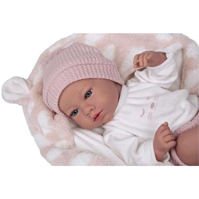 Muñeca elegance 38 cm aria rosa c/ manta (muñeco de peso) (cuerpo vinyl, sexo niña) 25 Muñeca elegance 38 cm aria rosa c/ manta (muñeco de peso) (cuerpo vinyl, sexo niña) 25