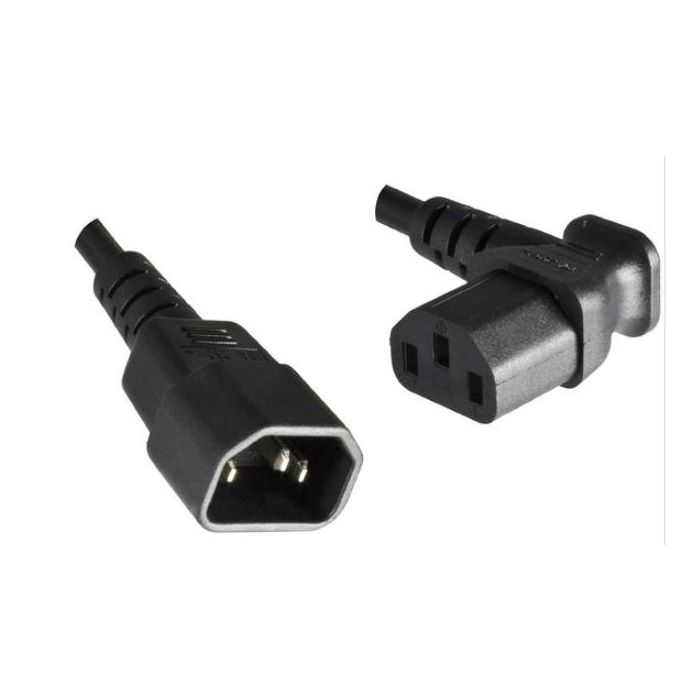 MicroConnect Cable de extensión C14 - C13 para Computadoras, Monitores, Proyectores, 1.8m