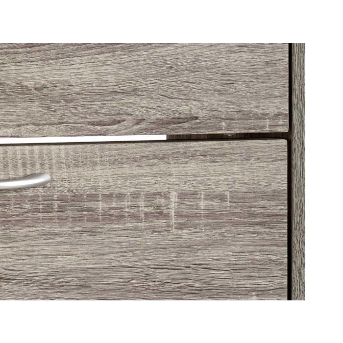 Giftdecor Zapatero Madera 2 Pisos Color Gris Oscuro 60x80x24 cm