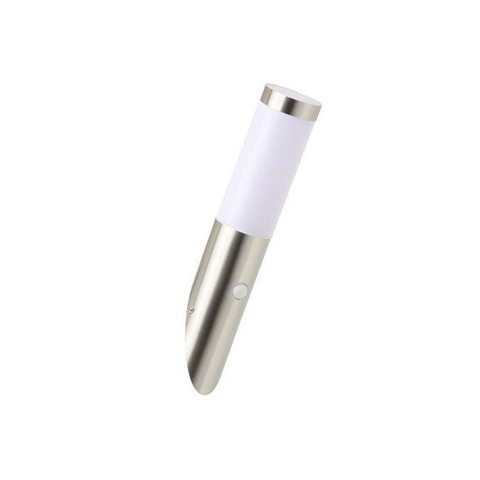 Aplique de exterior con Detector de Acero Inoxidable H40cm acero inoxidable satinado - BRILLIANT - Chorus - Metal - Halógeno - IP44 1 Aplique de exterior con Detector de Acero Inoxidable H40cm acero inoxidable satinado - BRILLIANT - Chorus - Metal - Halógeno - IP44 1