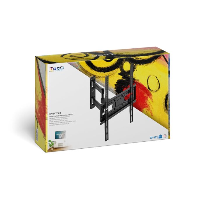TOOQ SOPORTE PARED PANTALLAS 32-55" GIRA/INCLI NEGRO 8