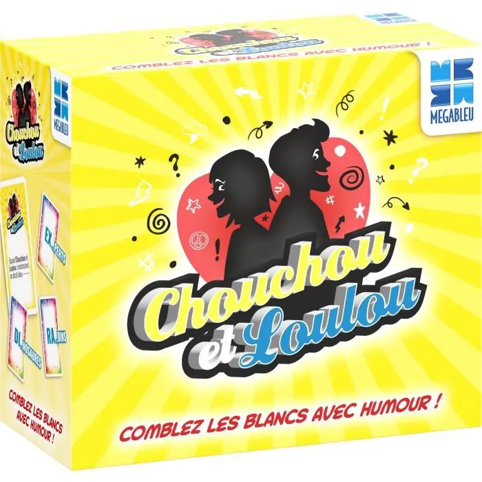 Megableu Juego de mesa Chouchou y Loulou Nomade MEG3760046781529 200 tarjetas de frases para completar con humor - Idioma francés Megableu Juego de mesa Chouchou y Loulou Nomade MEG3760046781529 200 tarjetas de frases para completar con humor - Idioma francés