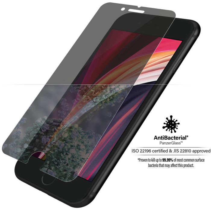 PanzerGlass Protector de Pantalla Privacidad para iPhone 6/7/8/SE 2020/22. Antirayaduras, Antigolpes y Antibacteriano 0 PanzerGlass Protector de Pantalla Privacidad para iPhone 6/7/8/SE 2020/22. Antirayaduras, Antigolpes y Antibacteriano 0