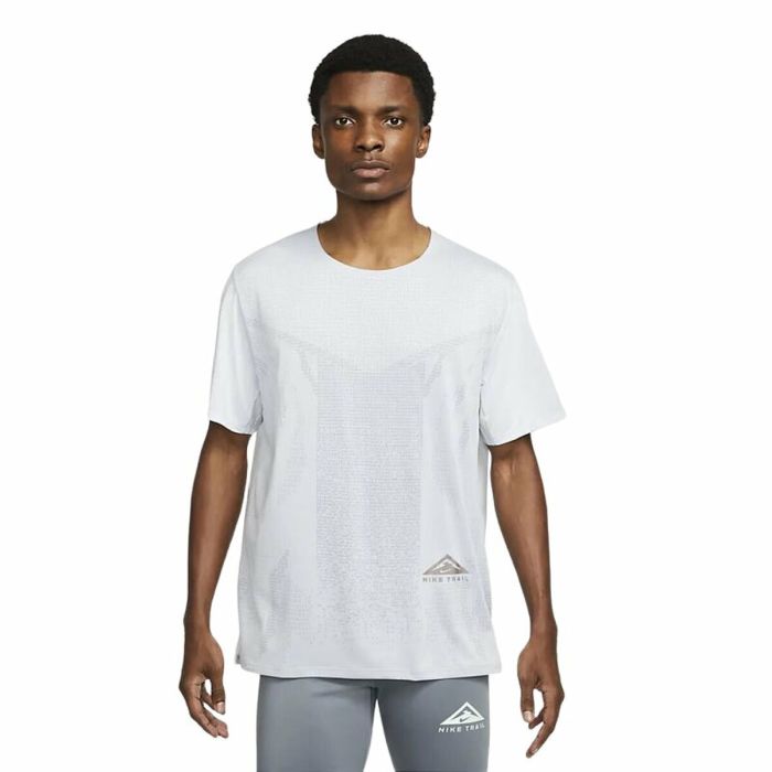 Camiseta de Manga Corta Hombre Nike Dri-FIT Rise 365 Blanco 1