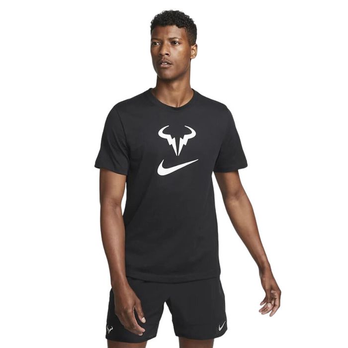 Camiseta de Manga Corta Hombre Nike Court Dri-FIT Rafa Negro