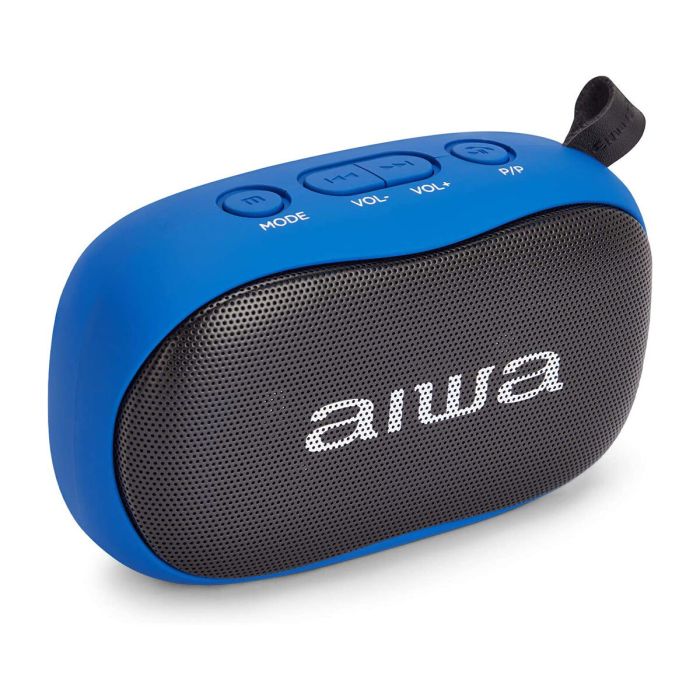 Altavoz Bluetooth Portátil Aiwa BS-110BK Negro Azul 3