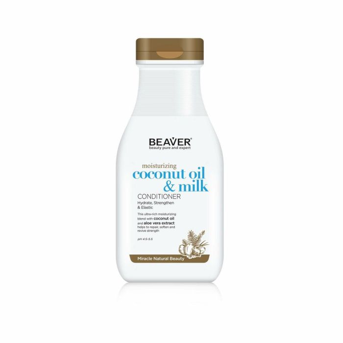 Beaver COCONUT OIL & QUINOA acondicionador hidratante 350ml para cabello seco, suave y manejable con aloe vera 0 Beaver COCONUT OIL & QUINOA acondicionador hidratante 350ml para cabello seco, suave y manejable con aloe vera 0