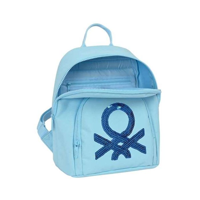 Mochila Casual Benetton Sequins Azul claro 13 L 3 Mochila Casual Benetton Sequins Azul claro 13 L 3