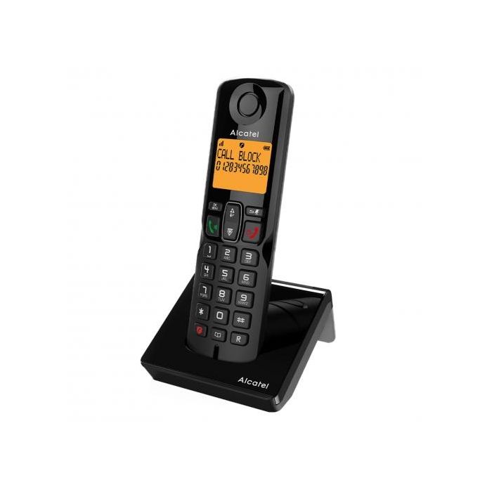 Alcatel S280 DUO Teléfono DECT Identificador de Llamadas Negro