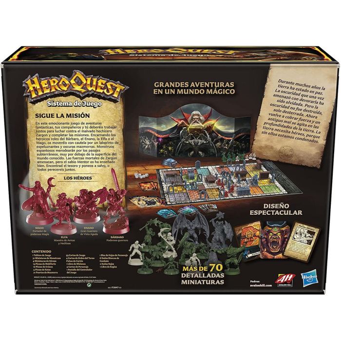 Avalon Hill Juego de Mesa HeroQuest Básico - Aventura Épica con 65 Miniaturas, para 2-5 Jugadores, +14 Años 3 Avalon Hill Juego de Mesa HeroQuest Básico - Aventura Épica con 65 Miniaturas, para 2-5 Jugadores, +14 Años 3