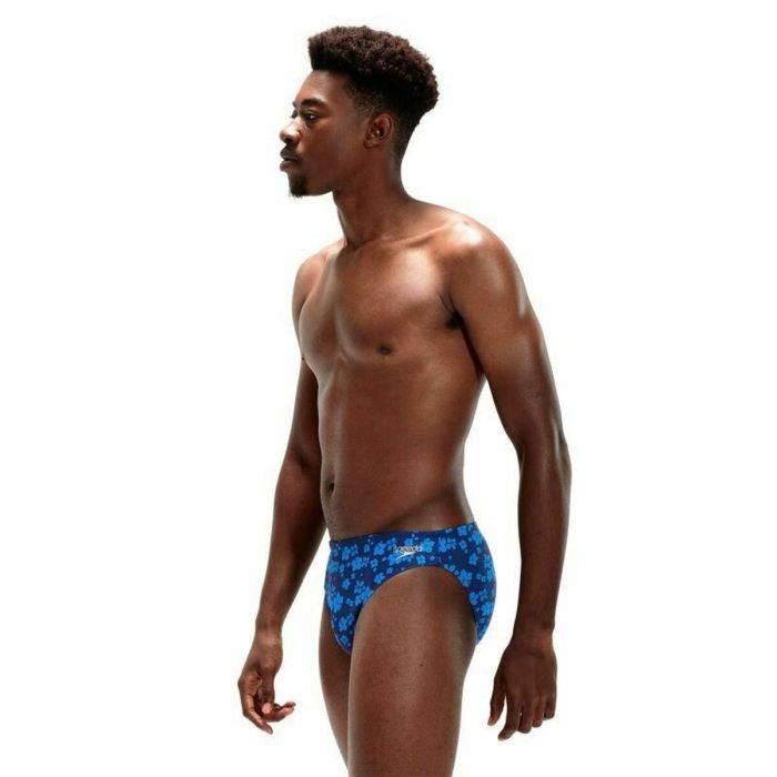 Bañador Hombre Speedo Allover Brief Azul 30 2 Bañador Hombre Speedo Allover Brief Azul 30 2