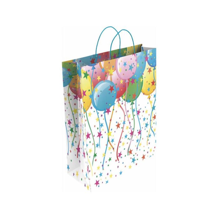 Bolsa Para Regalo Basika Papel Estucado 160 gr Todo Año Con Asa Retorcida Tamaño M 27+12x37 cm 24 unidades 6