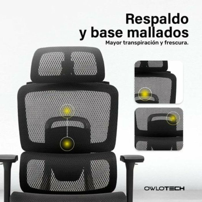 Silla de Oficina Owlotech Negro 4 Silla de Oficina Owlotech Negro 4
