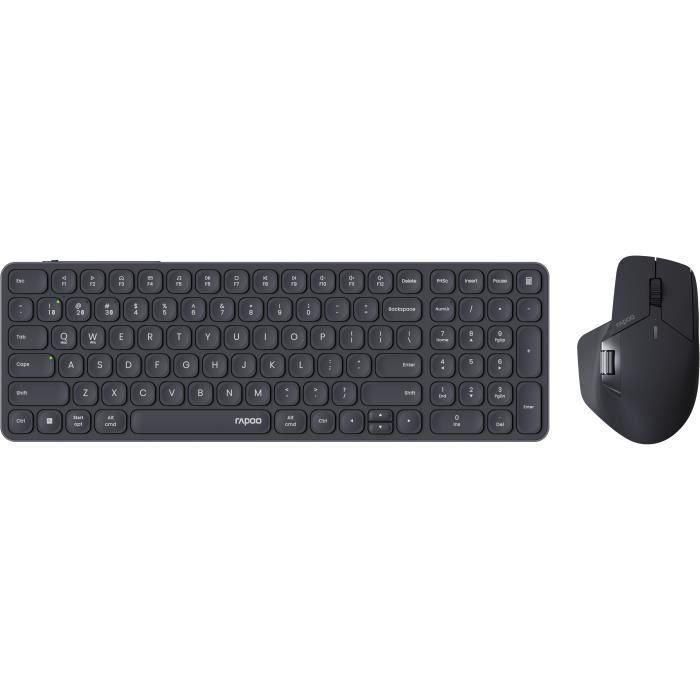RAPOO 9760M Combo Teclado y Ratón Inalámbrico Ultrafino Gris Oscuro 0 RAPOO 9760M Combo Teclado y Ratón Inalámbrico Ultrafino Gris Oscuro 0