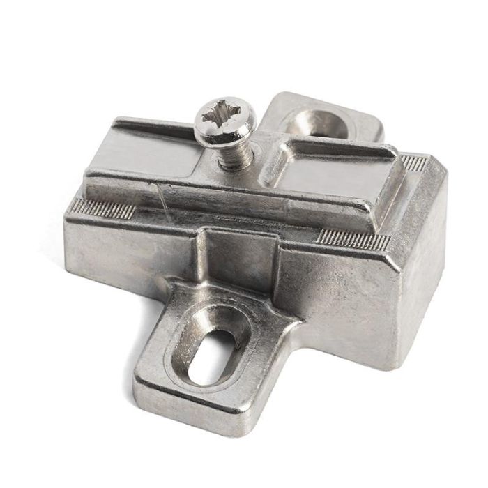 Salice B2V3Bw9 Base Inclinada 15º de Zamak para Bisagras y Montajes Especiales