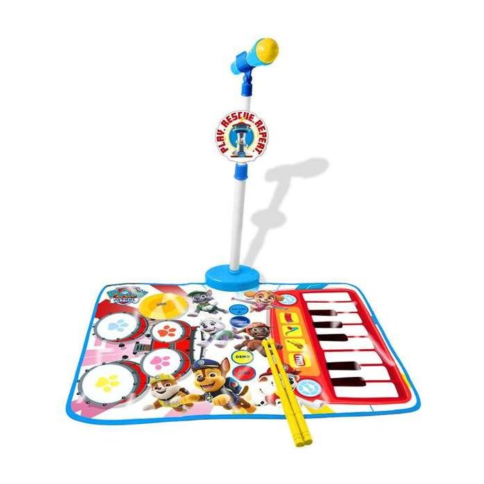 Reig Alfombra Batería y Piano con Micrófono y Soporte Micro Paw Patrol para Niños a partir de 3 Años Reig Alfombra Batería y Piano con Micrófono y Soporte Micro Paw Patrol para Niños a partir de 3 Años