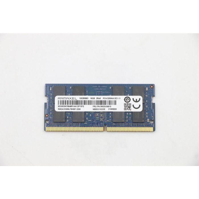 Lenovo 16GB DDR4 SODIMM memory module, 3200MHz speed, 1.2V voltage, dual rank, non-ECC, 260-pin design for laptops. Lenovo 16GB DDR4 SODIMM memory module, 3200MHz speed, 1.2V voltage, dual rank, non-ECC, 260-pin design for laptops.