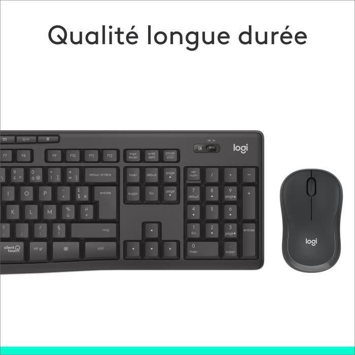 LOGITECH - Combo de teclado - Ratón inalámbrico y silencioso - MK295 5 LOGITECH - Combo de teclado - Ratón inalámbrico y silencioso - MK295 5