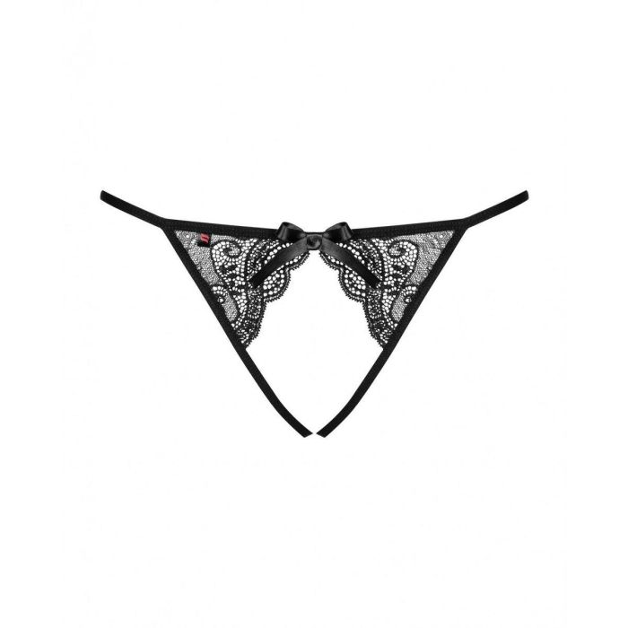 Braguita Obsessive Miamor crotchless panties L/XL Negro Encaje Braguita Obsessive Miamor crotchless panties L/XL Negro Encaje