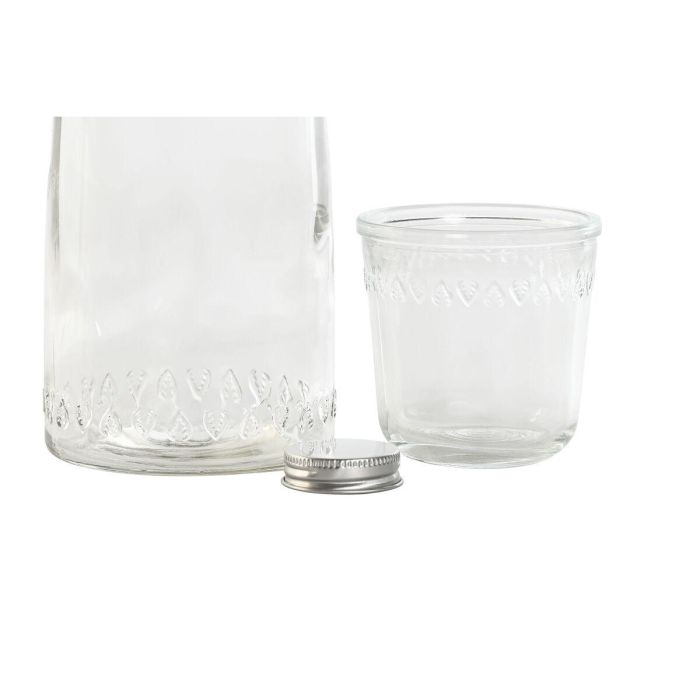 Botella Basicos DKD Home Decor Transparente 10.3 x 26 x 10.3 cm Set de 2 3