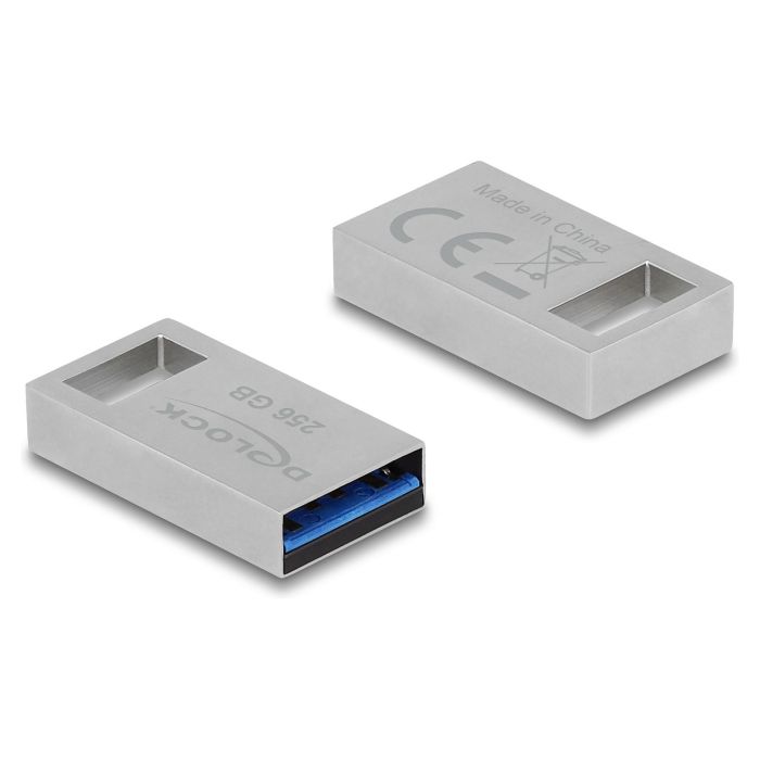 DeLOCK USB 3.2 Gen 1 Memoria USB 256GB - Carcasa Metálica, 5 Gbps, 109 MB/s Lectura, Plug and Play, Gris 1