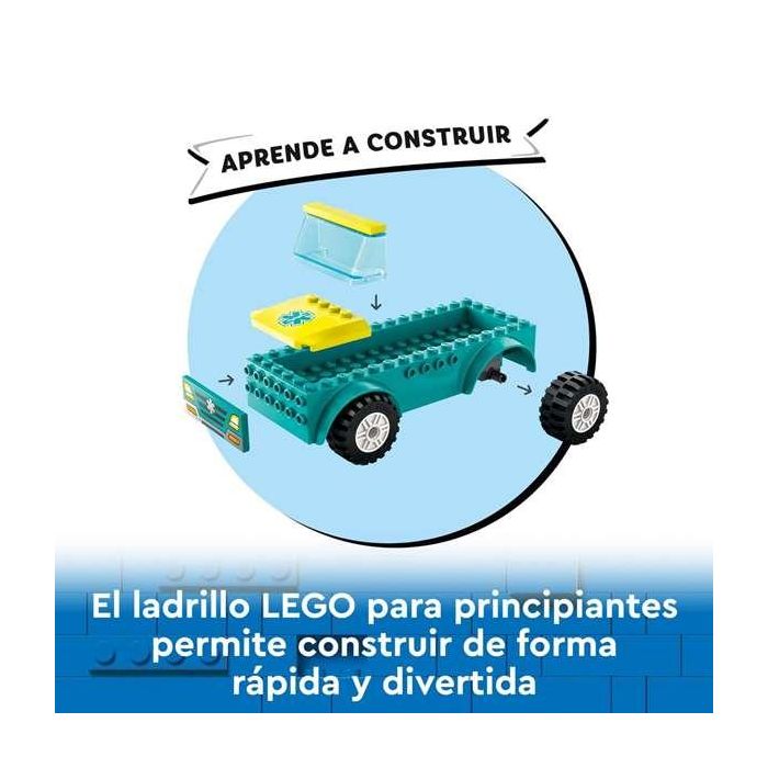 Juego de construccion ambulancia de emergencias y chico con snowboard lego city 9 Juego de construccion ambulancia de emergencias y chico con snowboard lego city 9