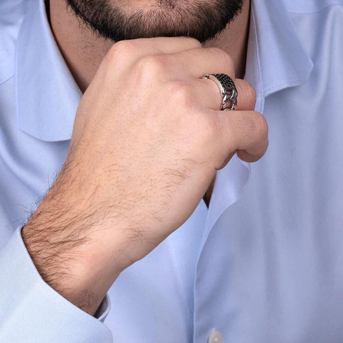 Anillo Hombre Albert M. WSOX00168.BS-26 Plateado 2