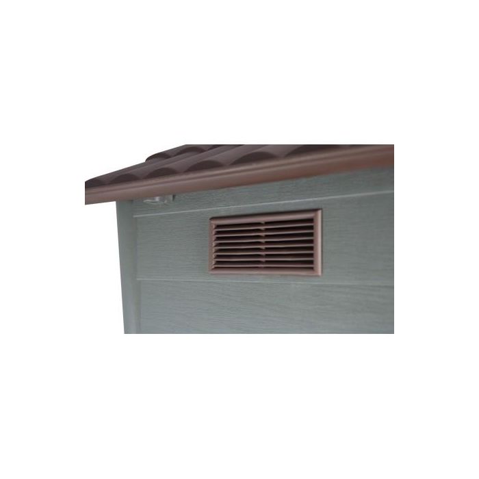 Nayeco Caseta Eco Grande 99x70x75 cm para Perros, Plástico Reciclado, Resistente y Ventilada