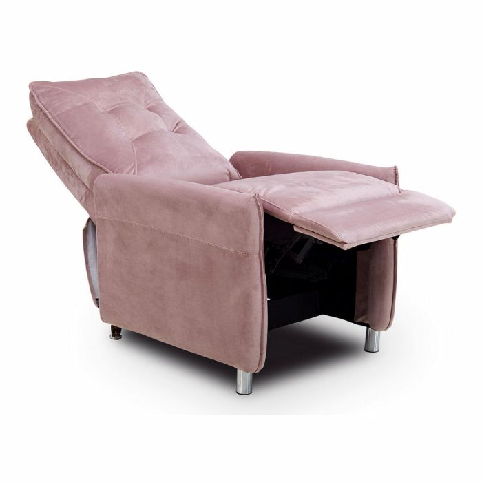 Sillón Reclinable Astan Hogar Relax Manual Rosa Terciopelo 4 Sillón Reclinable Astan Hogar Relax Manual Rosa Terciopelo 4