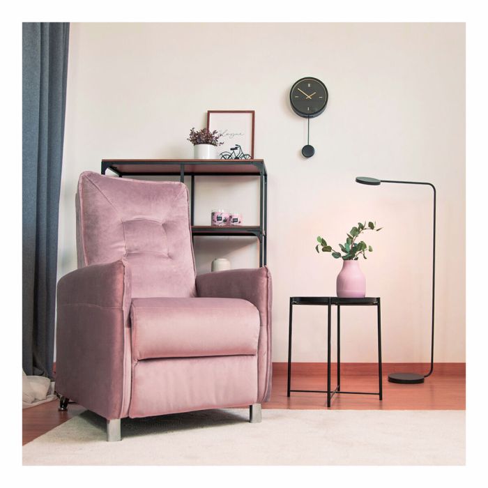 Sillón Reclinable Astan Hogar Relax Manual Rosa Terciopelo 3 Sillón Reclinable Astan Hogar Relax Manual Rosa Terciopelo 3