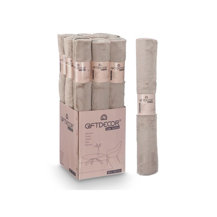 Giftdecor Alfombra Suave Beige Oscuro de Fieltro 100% Poliéster 80x140 cm, 3 cm alto (9 Unidades) 2 Giftdecor Alfombra Suave Beige Oscuro de Fieltro 100% Poliéster 80x140 cm, 3 cm alto (9 Unidades) 2