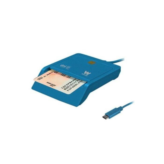 Lector de DNI y Tarjetas Woxter PE26-197/ Azul/ USB 2.0 Lector de DNI y Tarjetas Woxter PE26-197/ Azul/ USB 2.0