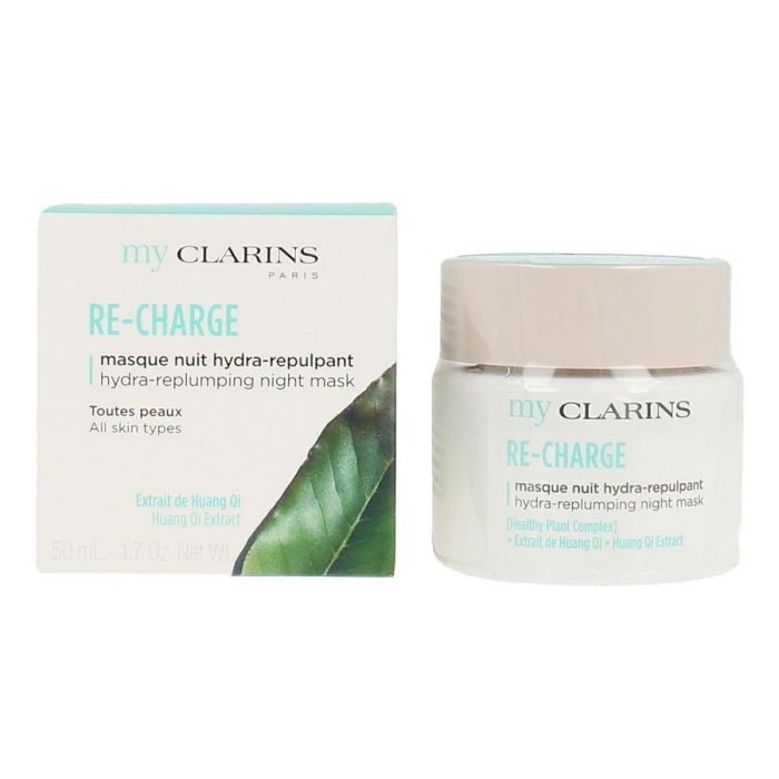 MY CLARINS V3149B Mascarilla de Noche Re-Charge Relajante. Hidratante, Redensificante, Antioxidante para Pieles Jóvenes y Todo Tipo 50 ml
