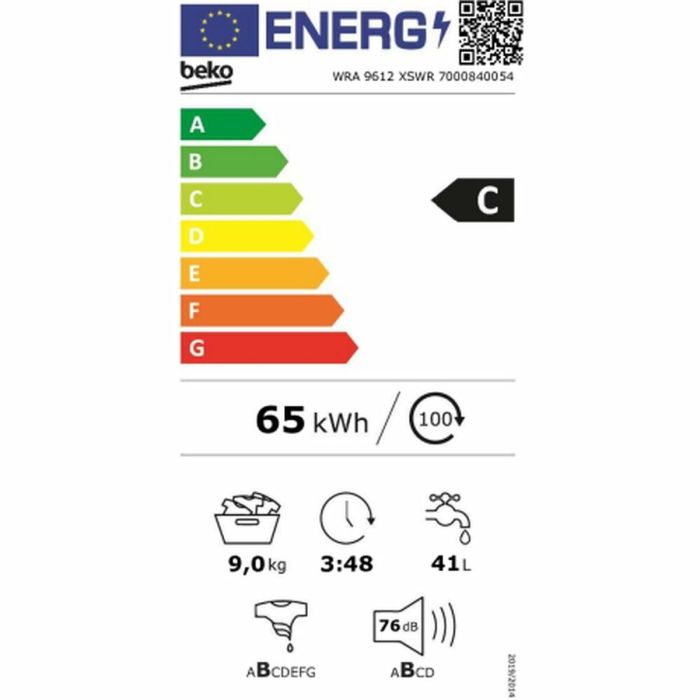 Lavadora BEKO WRA 9612 XSWR 9 kg 1200 rpm Blanco 60 cm 5 Lavadora BEKO WRA 9612 XSWR 9 kg 1200 rpm Blanco 60 cm 5