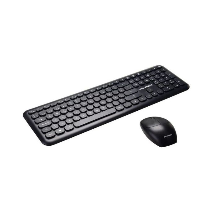 Teclado y Ratón Inalámbrico Owlotech MK200W Qwerty Español Negro Teclado y Ratón Inalámbrico Owlotech MK200W Qwerty Español Negro