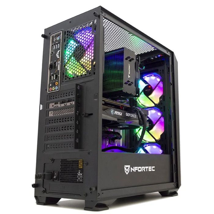 PC de Sobremesa PcCom Silver AMD Ryzen 5 5600X 480 GB SSD + 1 TB HDD 16 GB RAM 0 PC de Sobremesa PcCom Silver AMD Ryzen 5 5600X 480 GB SSD + 1 TB HDD 16 GB RAM 0